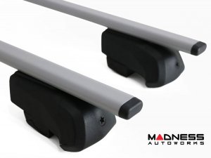 Alfa Romeo Stelvio Roof Rack Cross Bars - for models w/ factory roof rails - Silver - Starlock